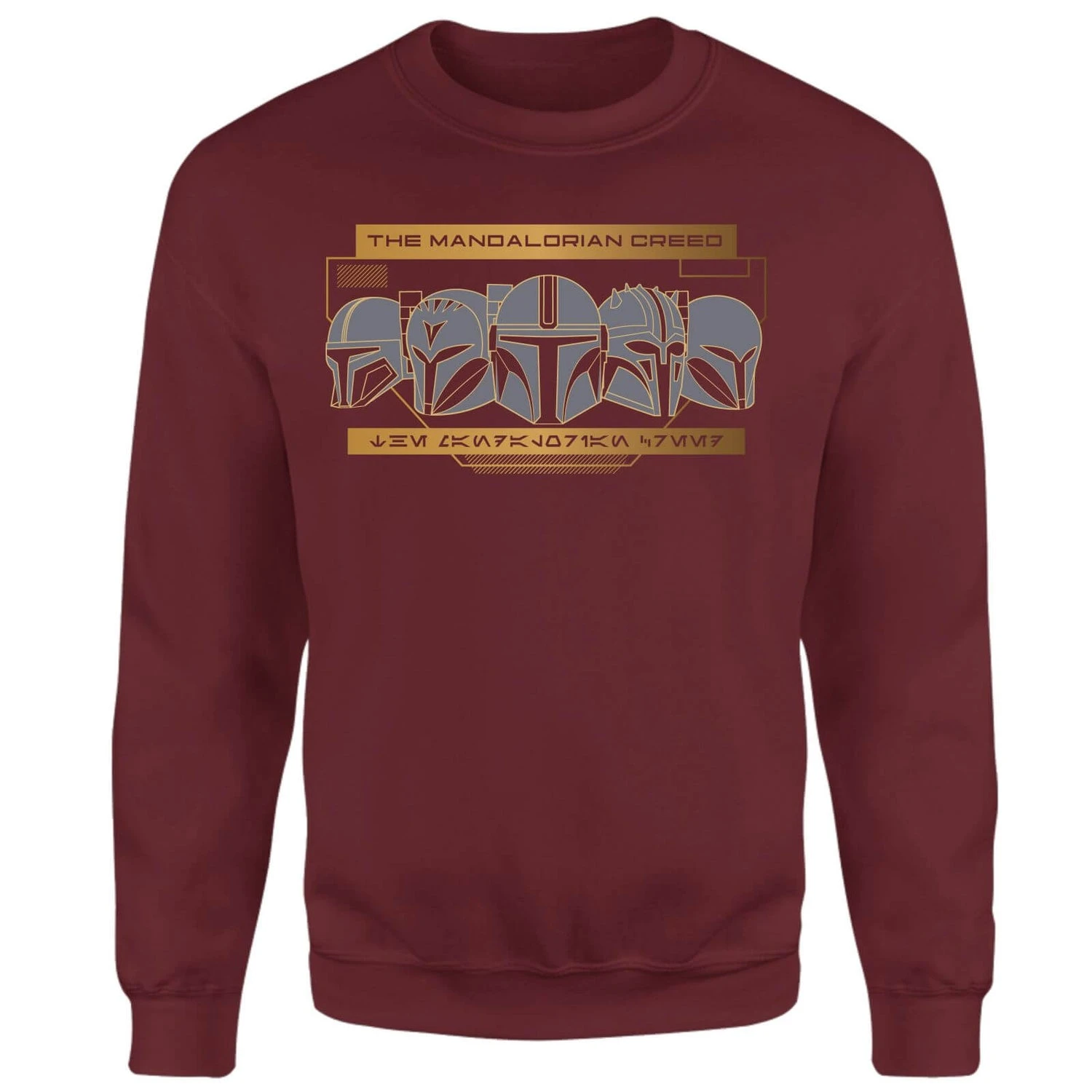 Star Wars The Mandalorian Creed Sweatshirt - Burgundy 3 Star Wars The Mandalorian Creed Sweatshirt - Burgundy
