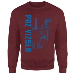Star Wars The Mandalorian Paz Vizsla Sweatshirt - Burgundy
