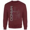 Star Wars The Mandalorian Mando Sweatshirt - Burgundy -Fashion Clothing Shop 14262755 1755025455287920