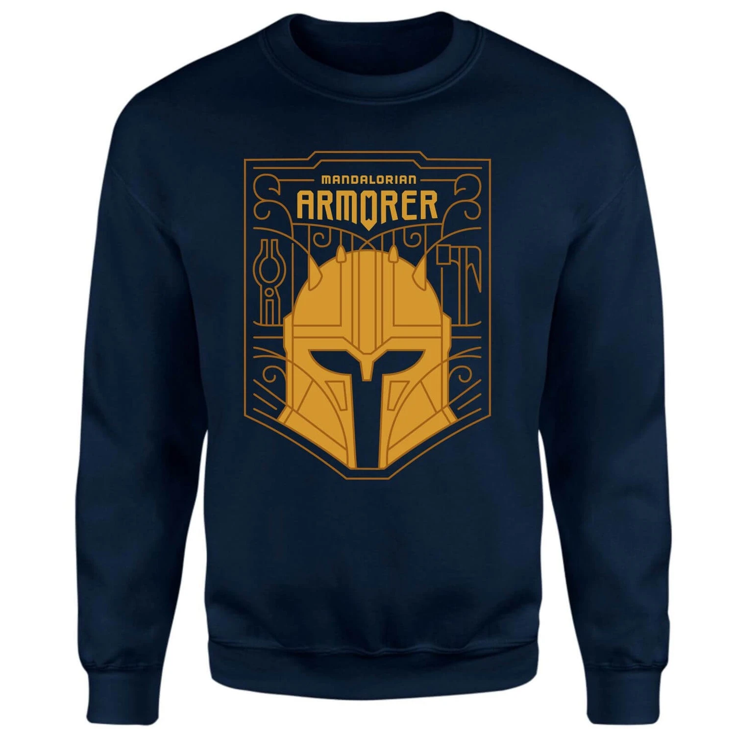 Star Wars The Mandalorian The Armorer Badge Sweatshirt - Navy 3 Star Wars The Mandalorian The Armorer Badge Sweatshirt - Navy