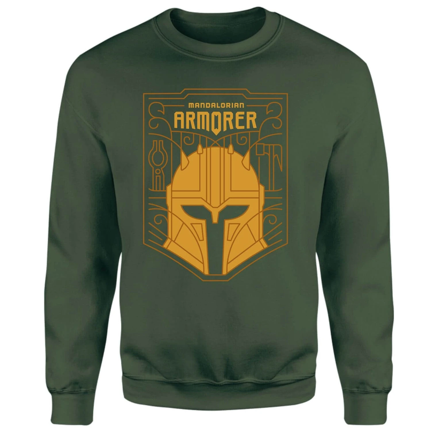 Star Wars The Mandalorian The Armorer Badge Sweatshirt - Green 3 Star Wars The Mandalorian The Armorer Badge Sweatshirt - Green