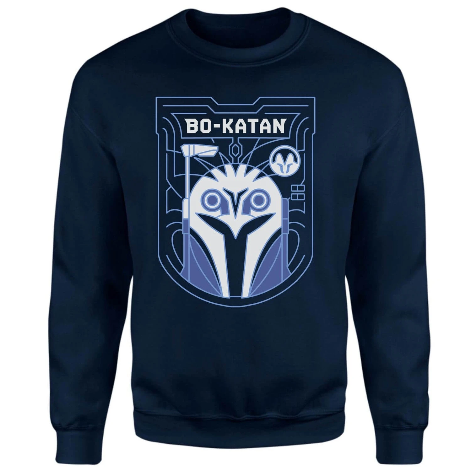Star Wars The Mandalorian Bo-Katan Badge Sweatshirt - Navy 3 Star Wars The Mandalorian Bo-Katan Badge Sweatshirt - Navy