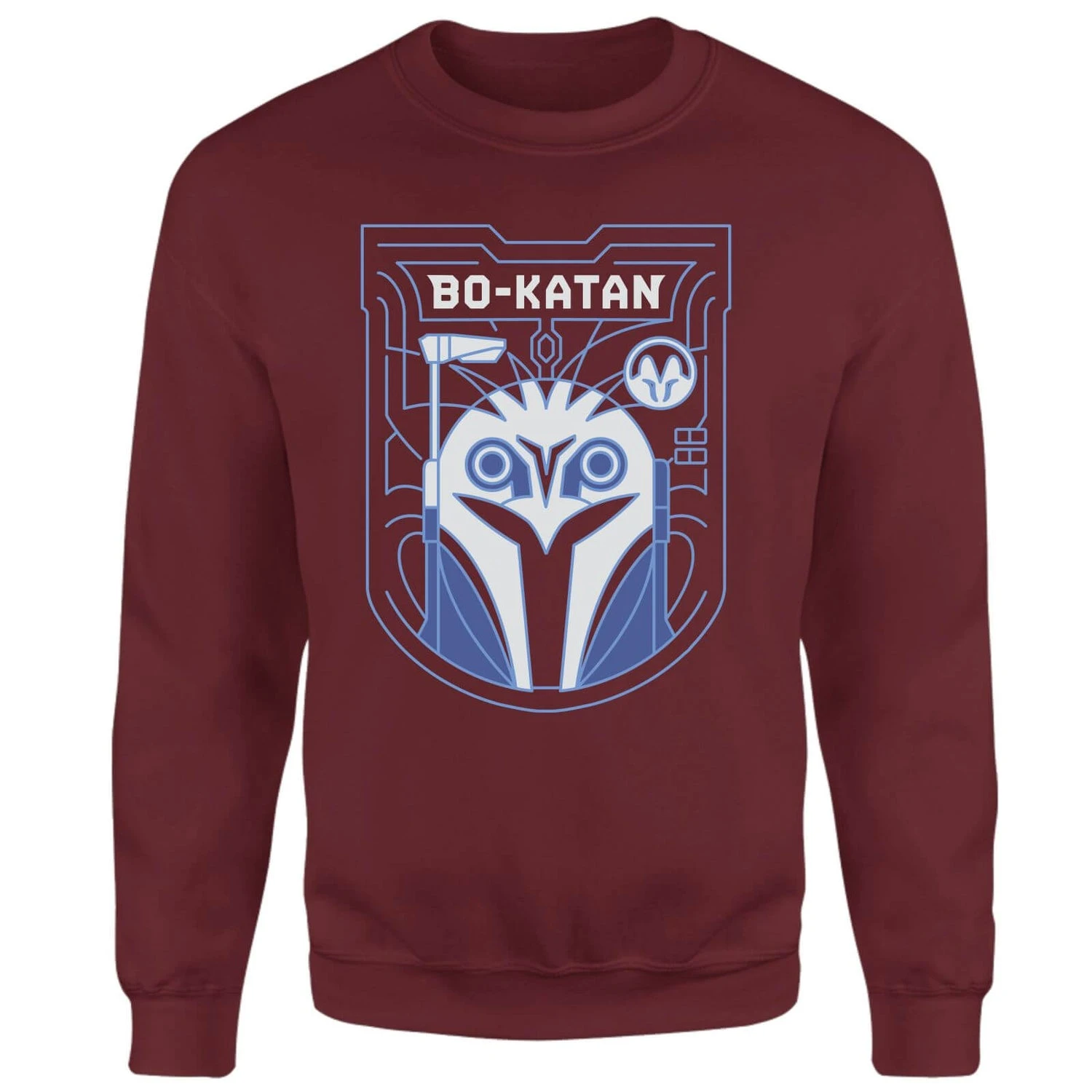 Star Wars The Mandalorian Bo-Katan Badge Sweatshirt - Burgundy 3 Star Wars The Mandalorian Bo-Katan Badge Sweatshirt - Burgundy
