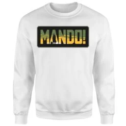 Star Wars The Mandalorian Mando! Sweatshirt - White