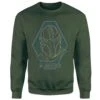 Star Wars The Mandalorian Mando Line Art Badge Sweatshirt - Green 2 Star Wars The Mandalorian Mando Line Art Badge Sweatshirt - Green -Fashion Clothing Shop 14262909 6505025456352947