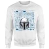 Star Wars The Mandalorian Schematics Sweatshirt - White -Fashion Clothing Shop 14262930 1475025456508206