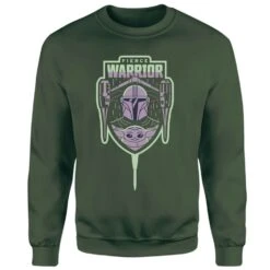 Star Wars The Mandalorian Fierce Warrior Sweatshirt - Green