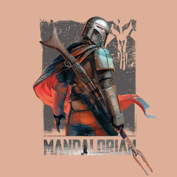 Star Wars The Mandalorian Colour Edit Women's Cropped Sweatshirt - Dusty Pink 4 Star Wars The Mandalorian Colour Edit Women's Cropped Sweatshirt - Dusty Pink - Image 2