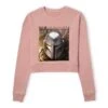 Star Wars The Mandalorian Focus Women's Cropped Sweatshirt - Dusty Pink -Fashion Clothing Shop 14263119 1605027076800856