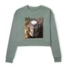 Star Wars The Mandalorian Focus Women's Cropped Sweatshirt - Khaki 2 Star Wars The Mandalorian Focus Women's Cropped Sweatshirt - Khaki -Fashion Clothing Shop 14263133 1225027077100625