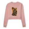 Star Wars The Mandalorian Composition Women's Cropped Sweatshirt - Dusty Pink -Fashion Clothing Shop 14263140 1525027077272654