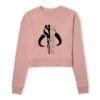 Star Wars The Mandalorian Mando Badge Women's Cropped Sweatshirt - Dusty Pink 2 Star Wars The Mandalorian Mando Badge Women's Cropped Sweatshirt - Dusty Pink -Fashion Clothing Shop 14263168 2085027077675053