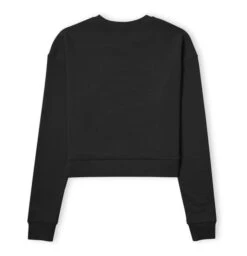 Star Wars The Mandalorian Sunset Logo Women's Cropped Sweatshirt - Black -Fashion Clothing Shop 14263224 9595027078888343