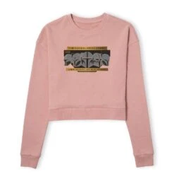 Star Wars The Mandalorian Creed Women's Cropped Sweatshirt - Dusty Pink