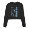 Star Wars The Mandalorian Bo-Katan Women's Cropped Sweatshirt - Black -Fashion Clothing Shop 14263364 1865027083164129