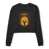 Star Wars The Mandalorian The Armorer Badge Women's Cropped Sweatshirt - Black 1 Star Wars The Mandalorian The Armorer Badge Women's Cropped Sweatshirt - Black -Fashion Clothing Shop 14263406 7745027083851555