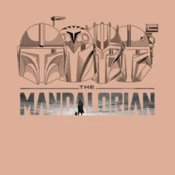 Star Wars The Mandalorian Helmets Line Art - Light Base Women's Cropped Sweatshirt - Dusty Pink -Fashion Clothing Shop 14263567 9495027087873151