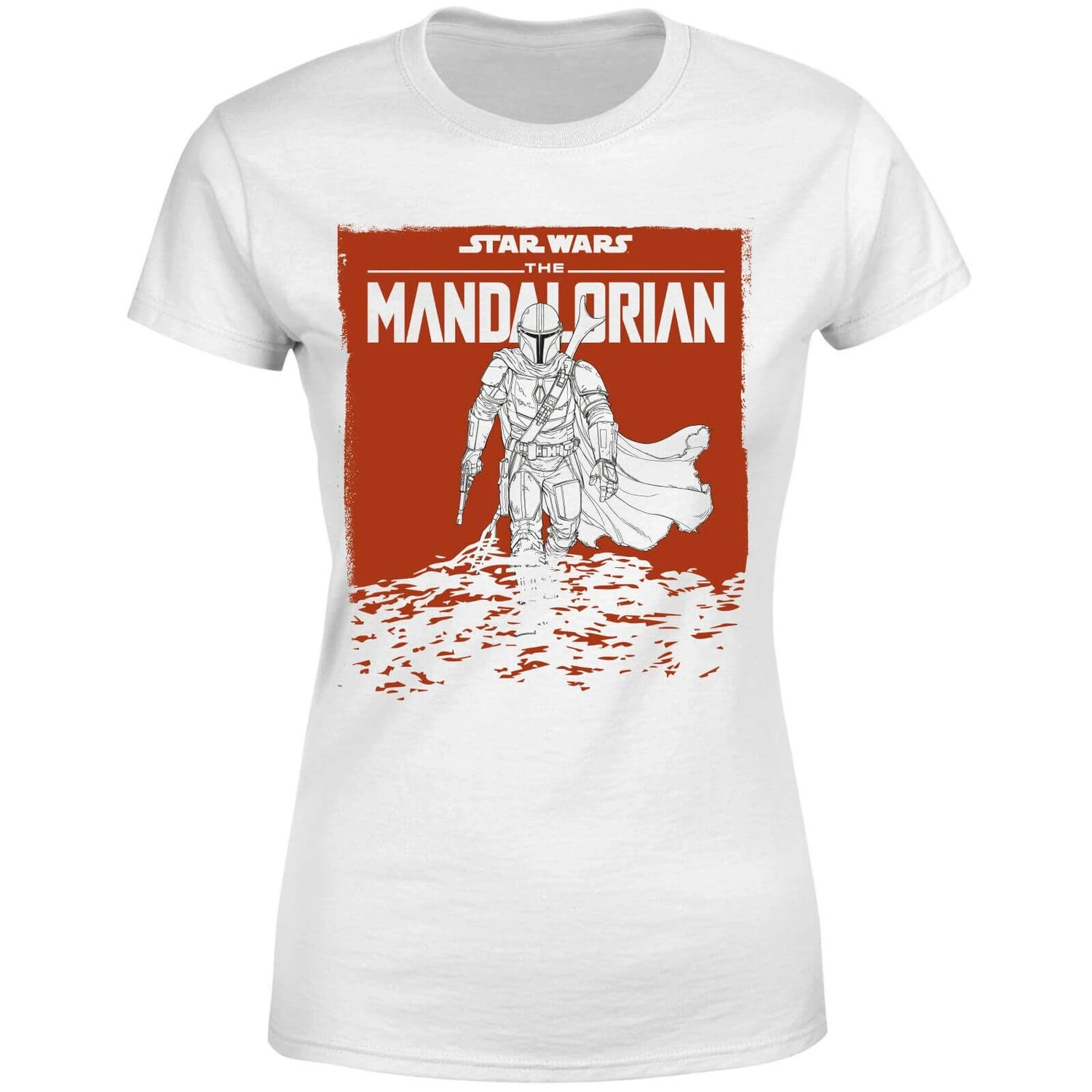 Star Wars The Mandalorian Storm Women's T-Shirt - White 3 Star Wars The Mandalorian Storm Women's T-Shirt - White