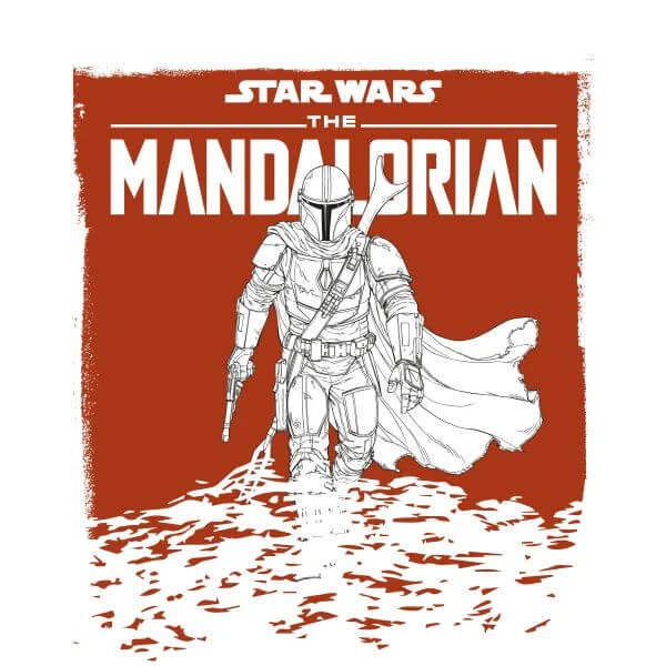 Star Wars The Mandalorian Storm Women's T-Shirt - White 4 Star Wars The Mandalorian Storm Women's T-Shirt - White - Image 2