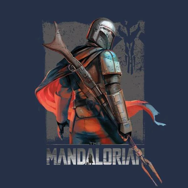 Star Wars The Mandalorian Colour Edit Women's T-Shirt - Navy 4 Star Wars The Mandalorian Colour Edit Women's T-Shirt - Navy - Image 2