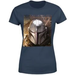 Star Wars The Mandalorian Focus Women's T-Shirt - Navy