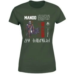 Star Wars The Mandalorian Biography Women's T-Shirt - Green