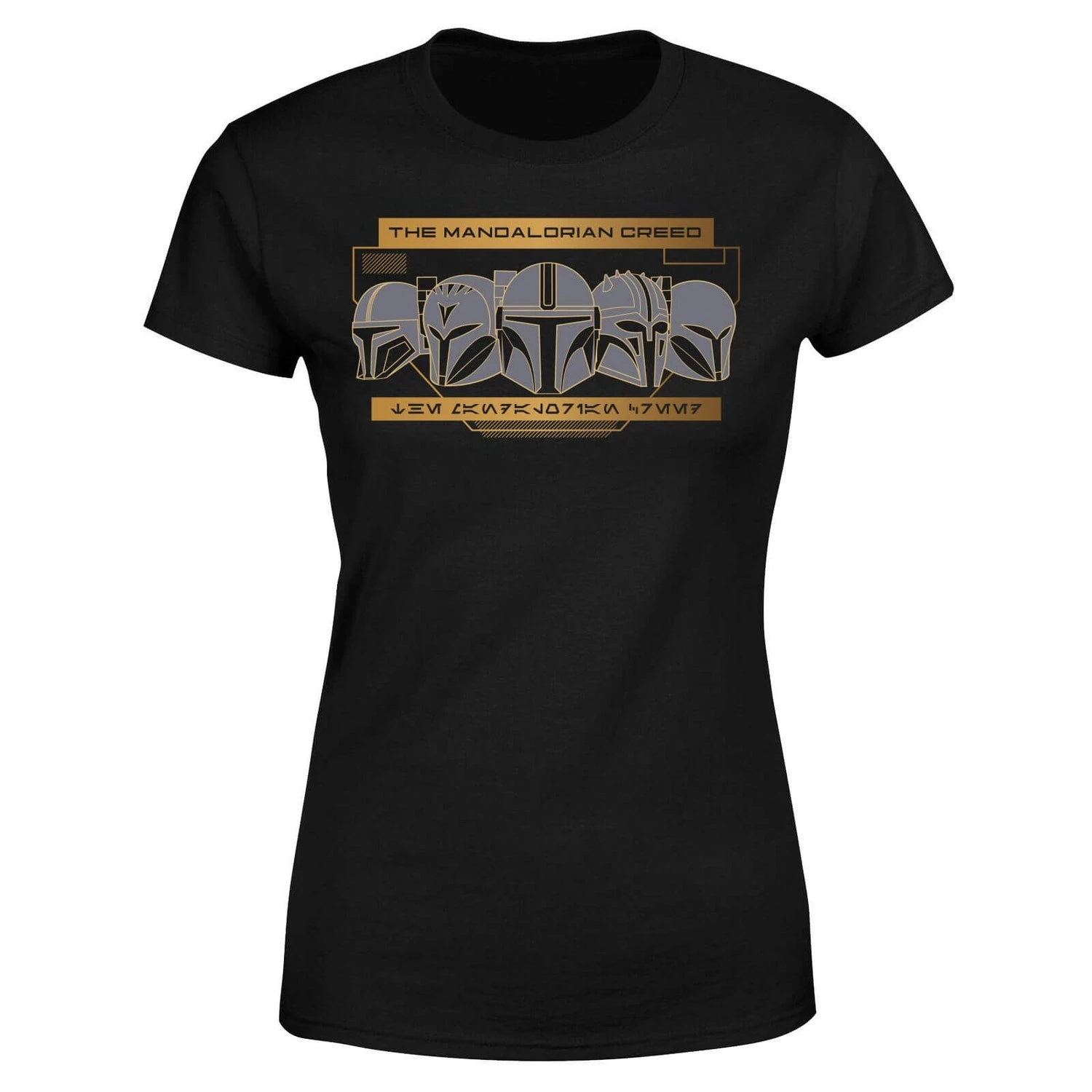 Star Wars The Mandalorian Creed Women's T-Shirt - Black 3 Star Wars The Mandalorian Creed Women's T-Shirt - Black