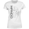 Star Wars The Mandalorian Mando Women's T-Shirt - White 1 Star Wars The Mandalorian Mando Women's T-Shirt - White -Fashion Clothing Shop 14264051 9135025457429413
