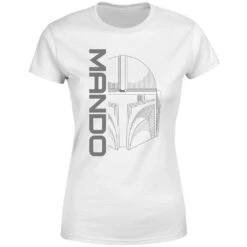 Star Wars The Mandalorian Mando Women's T-Shirt - White