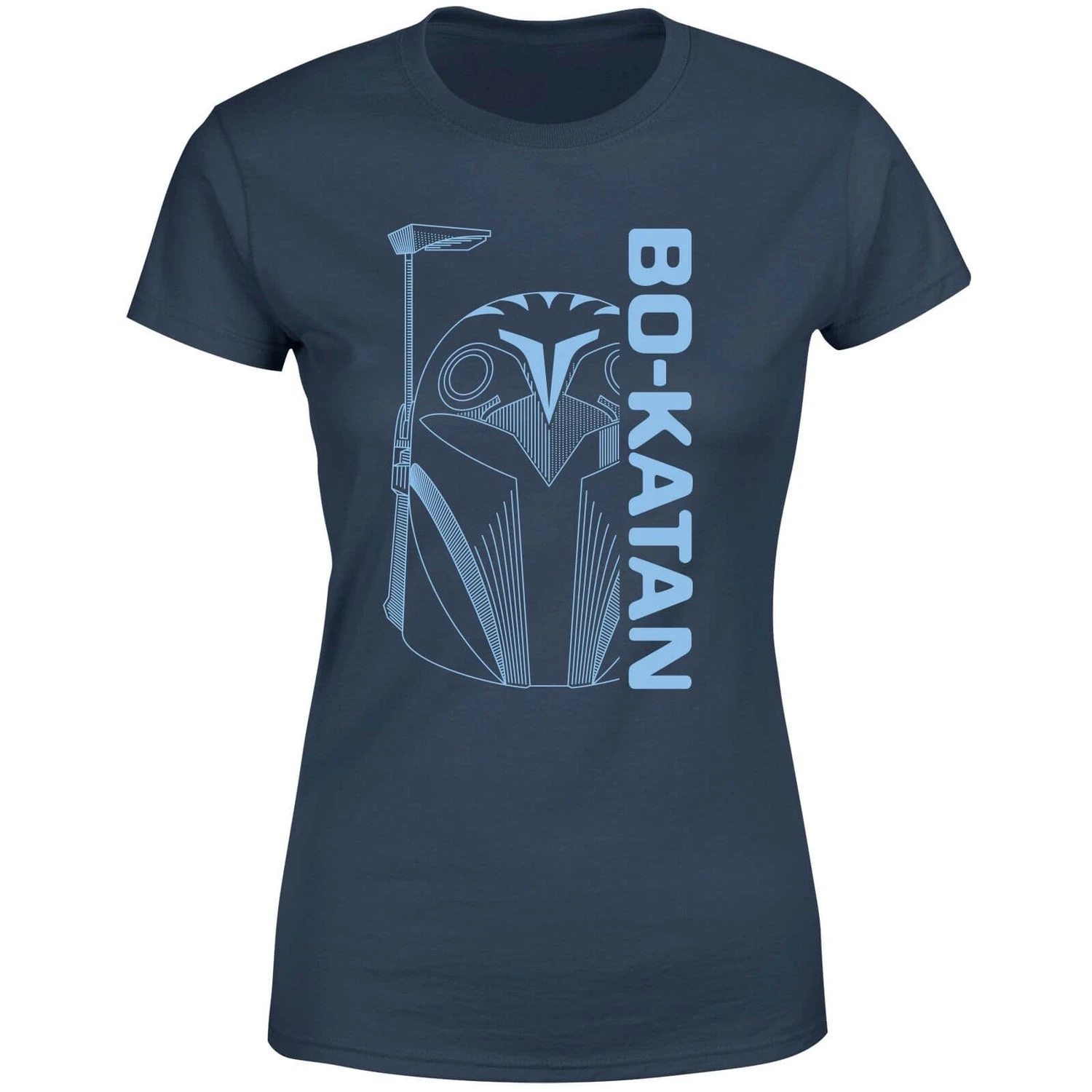 Star Wars The Mandalorian Bo-Katan Women's T-Shirt - Navy 3 Star Wars The Mandalorian Bo-Katan Women's T-Shirt - Navy
