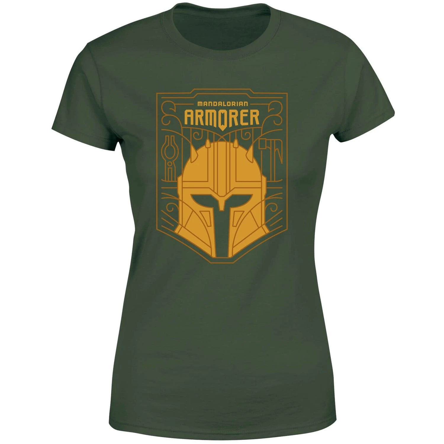 Star Wars The Mandalorian The Armorer Badge Women's T-Shirt - Green 3 Star Wars The Mandalorian The Armorer Badge Women's T-Shirt - Green