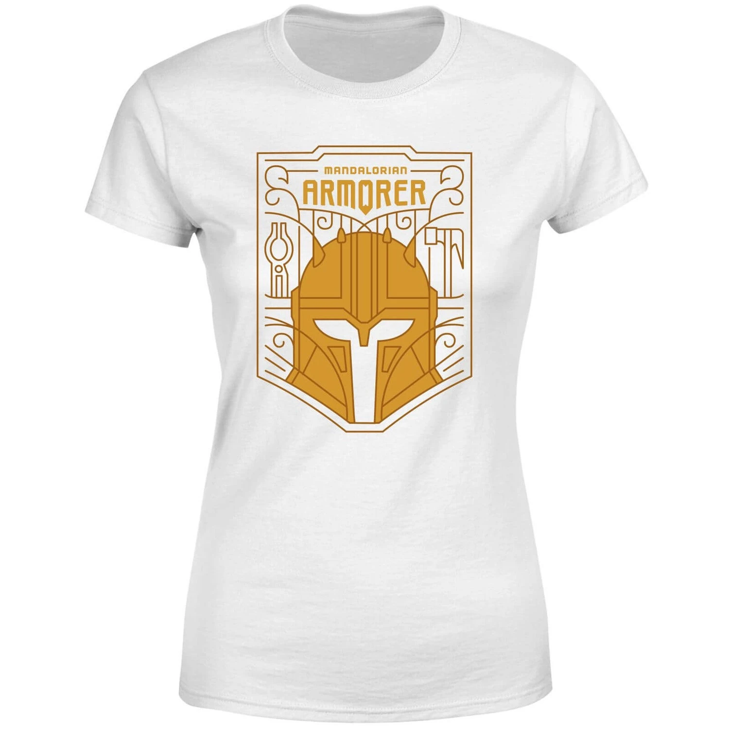 Star Wars The Mandalorian The Armorer Badge Women's T-Shirt - White 3 Star Wars The Mandalorian The Armorer Badge Women's T-Shirt - White