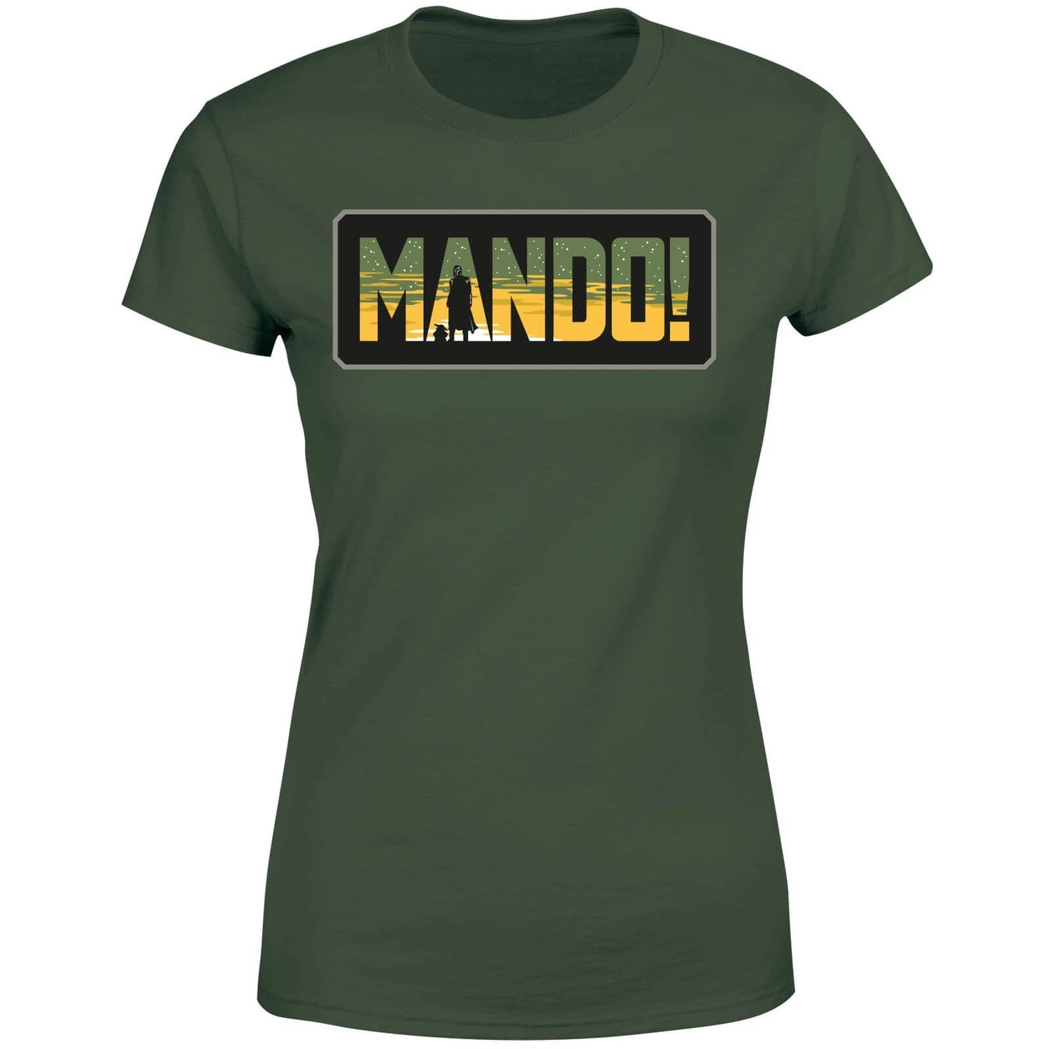 Star Wars The Mandalorian Mando! Women's T-Shirt - Green 3 Star Wars The Mandalorian Mando! Women's T-Shirt - Green
