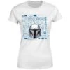 Star Wars The Mandalorian Schematics Women's T-Shirt - White 1 Star Wars The Mandalorian Schematics Women's T-Shirt - White -Fashion Clothing Shop 14264273 1475025459204681