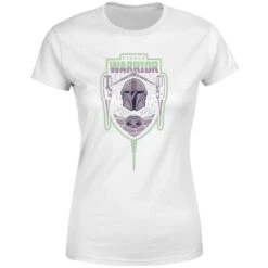 Star Wars The Mandalorian Fierce Warrior Women's T-Shirt - White