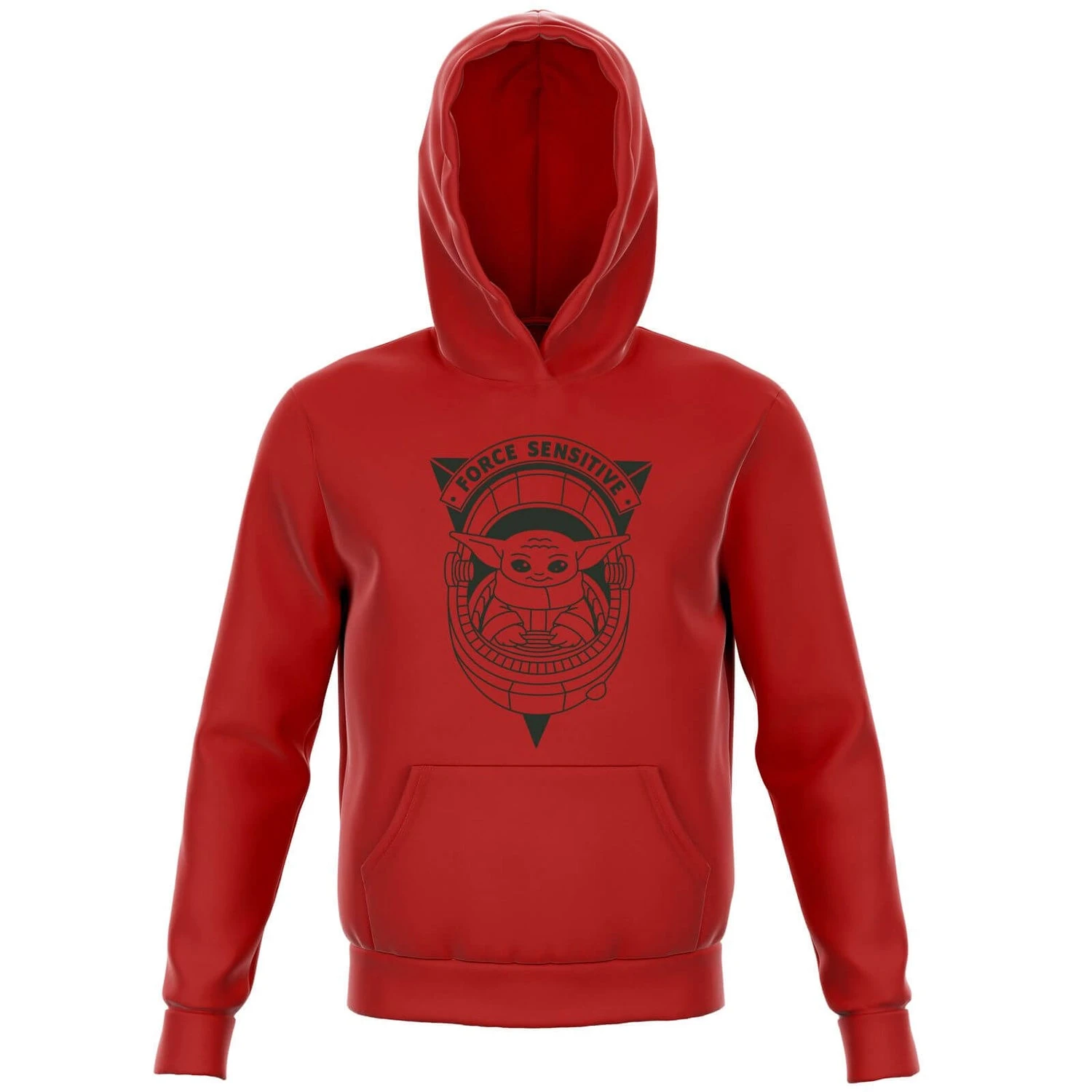 Star Wars The Mandalorian Force Sensitive Kids' Hoodie - Red 3 Star Wars The Mandalorian Force Sensitive Kids' Hoodie - Red