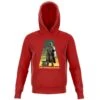 Star Wars The Mandalorian Artistic Pose Kids' Hoodie - Red 2 Star Wars The Mandalorian Artistic Pose Kids' Hoodie - Red -Fashion Clothing Shop 14264467 1065027078676591
