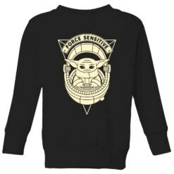 Star Wars The Mandalorian Force Sensitive Kids' Sweatshirt - Black