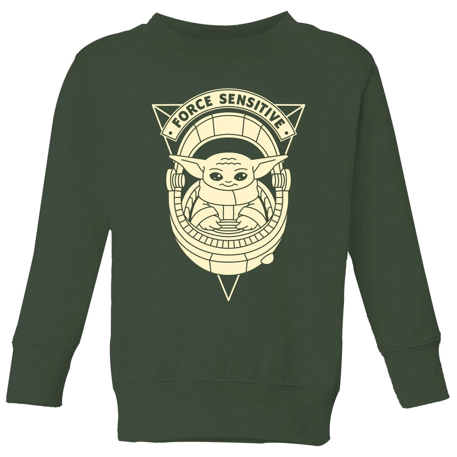 Star Wars The Mandalorian Force Sensitive Kids' Sweatshirt - Green 3 Star Wars The Mandalorian Force Sensitive Kids' Sweatshirt - Green