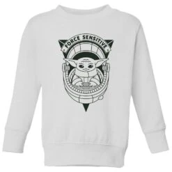 Star Wars The Mandalorian Force Sensitive Kids' Sweatshirt - White