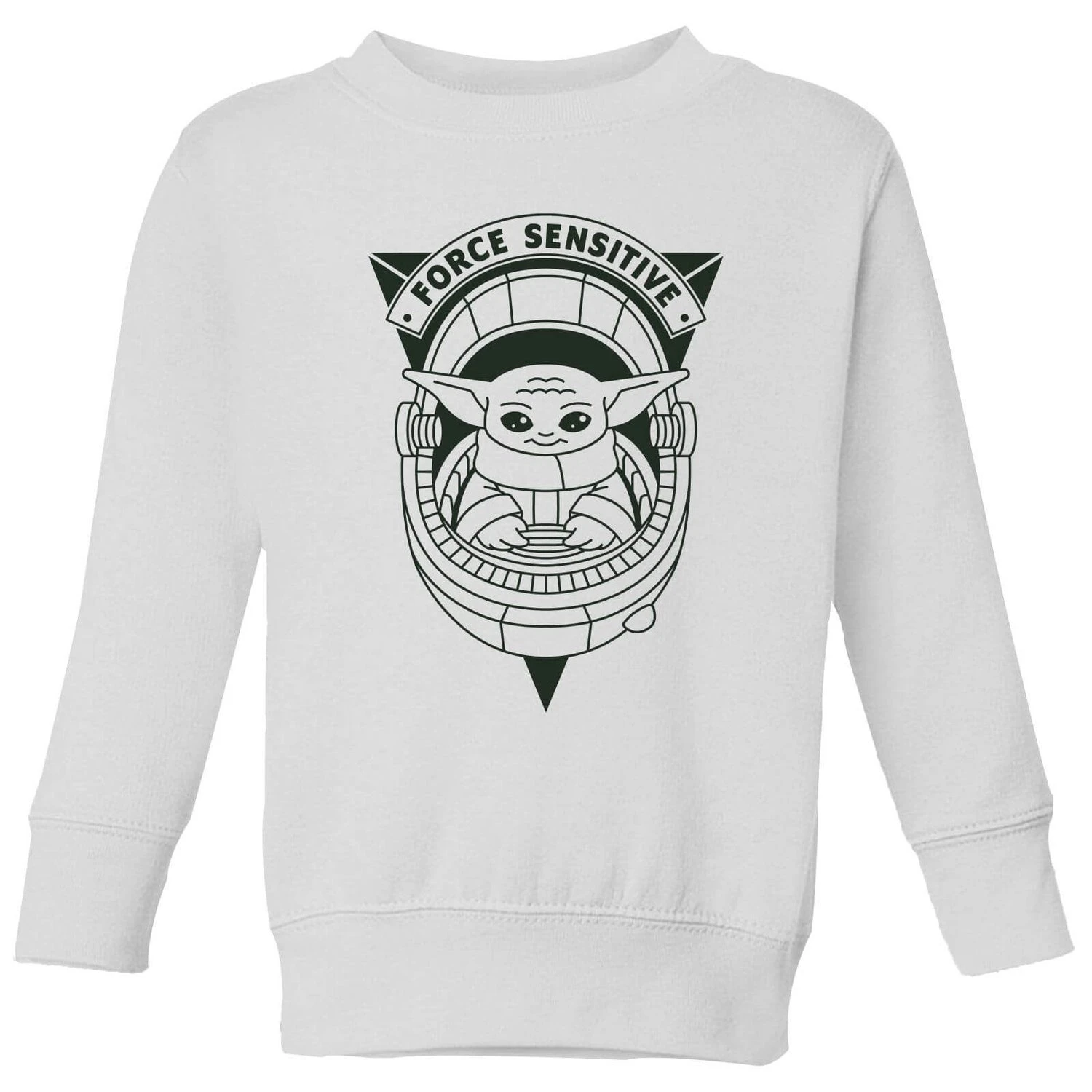 Star Wars The Mandalorian Force Sensitive Kids' Sweatshirt - White 3 Star Wars The Mandalorian Force Sensitive Kids' Sweatshirt - White