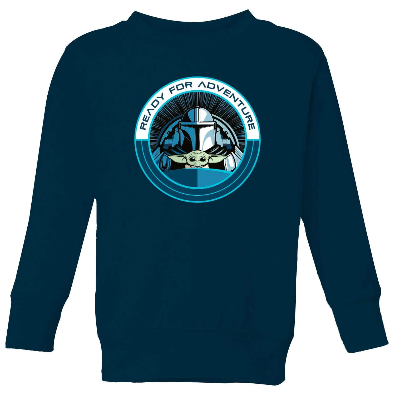 Star Wars The Mandalorian Ready For Adventure Kids' Sweatshirt - Navy 3 Star Wars The Mandalorian Ready For Adventure Kids' Sweatshirt - Navy