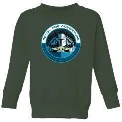 Star Wars The Mandalorian Ready For Adventure Kids' Sweatshirt - Green