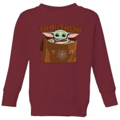 Star Wars The Mandalorian I'm With Mando Kids' Sweatshirt - Burgundy