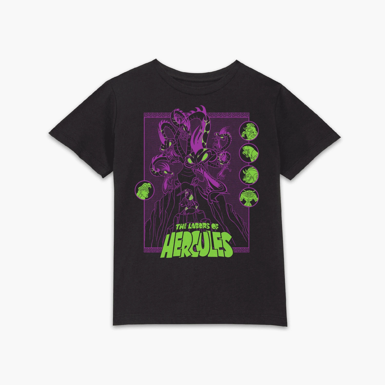 Hercules Labors Of Hercules Kids' T-Shirt - Black 3 Hercules Labors Of Hercules Kids' T-Shirt - Black