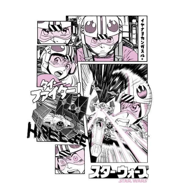 Star Wars Tie Fighter Attack Men's T-Shirt - White 4 Star Wars Tie Fighter Attack Men's T-Shirt - White - Image 2