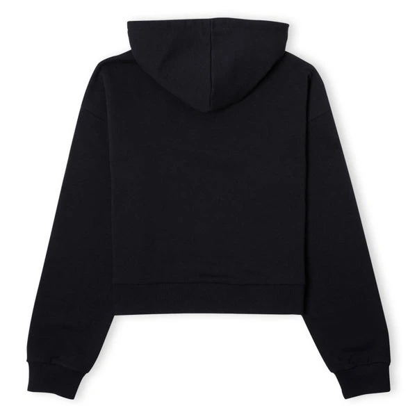 The Mandalorian Grogu Protect Attack Snack Women's Cropped Hoodie - Black 5 The Mandalorian Grogu Protect Attack Snack Women's Cropped Hoodie - Black - Image 3