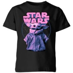 The Mandalorian Grogu The Child Kids' T-Shirt - Black